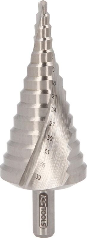 Ks Tools hss Co 5 Stufenbohrer,Ø 4-39 mm, 13 Stufen