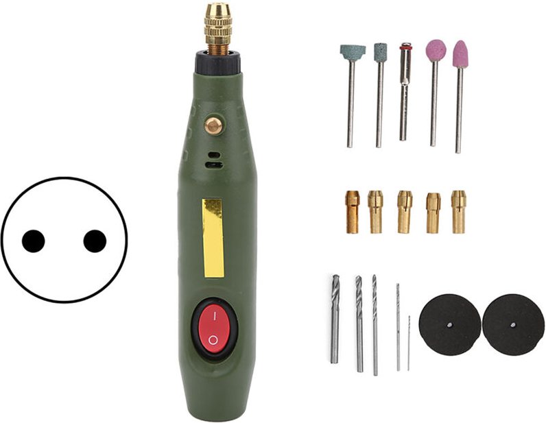 Mini-Elektrobohrmaschine, Rotationswerkzeug-Set für Gravierer und Schleifer, Achatholz-Schnitzerei, 18000 U/min, Wechsel...