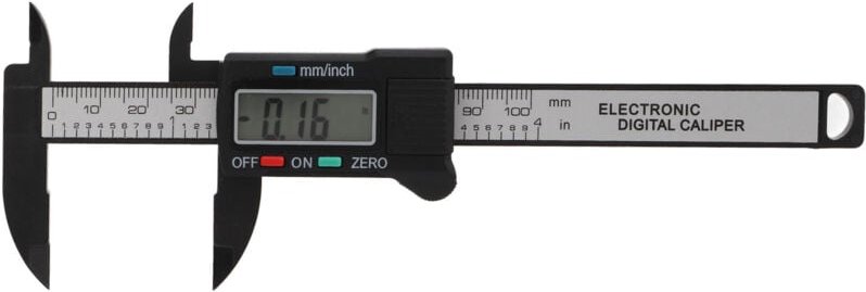 Digitaler Messschieber, Mini-LED-Digitalmessschieber, leichtes ABS-Material, einfach zu bedienen, LED-Anzeige zur Größen...