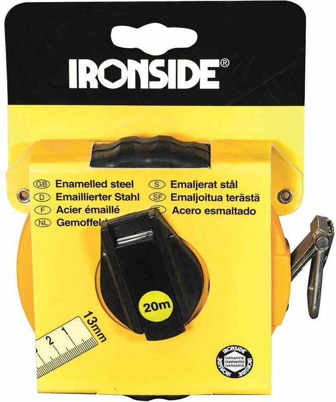 Stahlmaßband 20 m/ 13 mm, 2-Komponenten Gehäuse