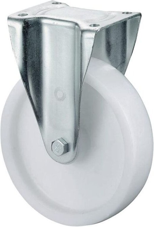 Bs Rollen - Schwerlast-Bockrolle Rad-Ø 100 mm Tragfähigkeit 350 kg Kunststoff Platte L105xB85 mm