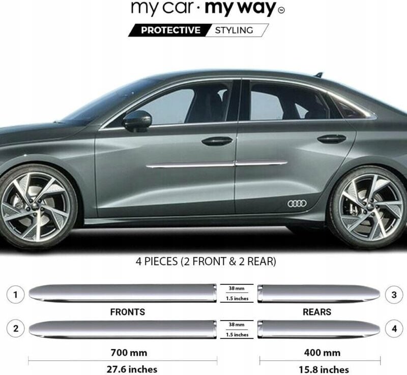 Audi A3 Sportback 21+ Chrom-Türschutzleisten