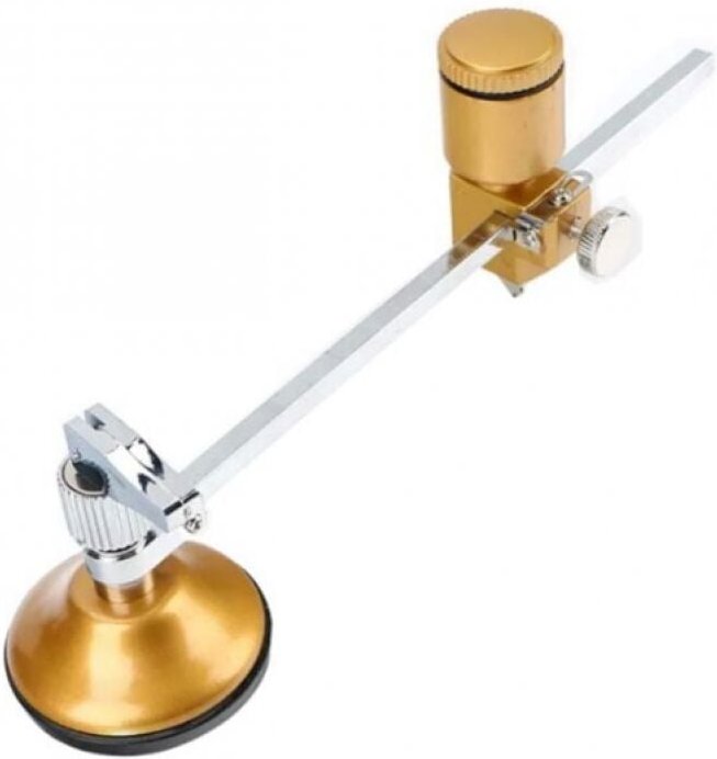 Kreisförmiger Glasschneider, robuster Kreisglasschneider mit Saugnapf, Zirkeltyp-Kreisschneiden für Glaskeramikfliesen, ...