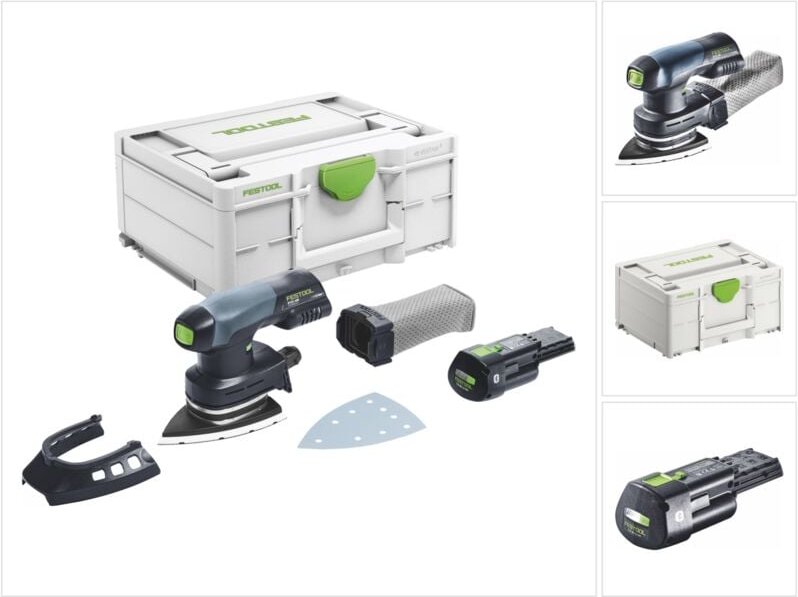 Festool - dtsc 400-Basic Akku Deltaschleifer 18 v 100 x 150 mm Brushless + 1x Akku 3,0 Ah + Systainer - ohne Ladegerät