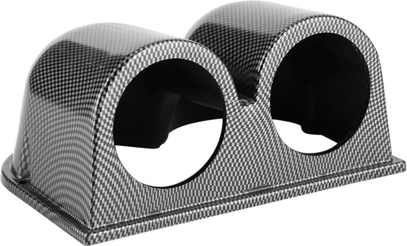 Universelle Armaturenbrett-Einbauhalterung aus Kohlefaser, 52 mm (2 Zoll), 2 Löcher, aus robustem ABS-Material für Benzi...