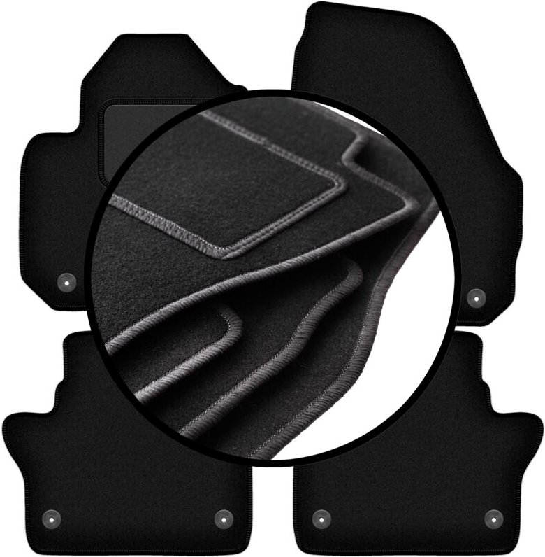 Komplettset Veloursmatten für: Volvo S60 II Lang (2010-2018)