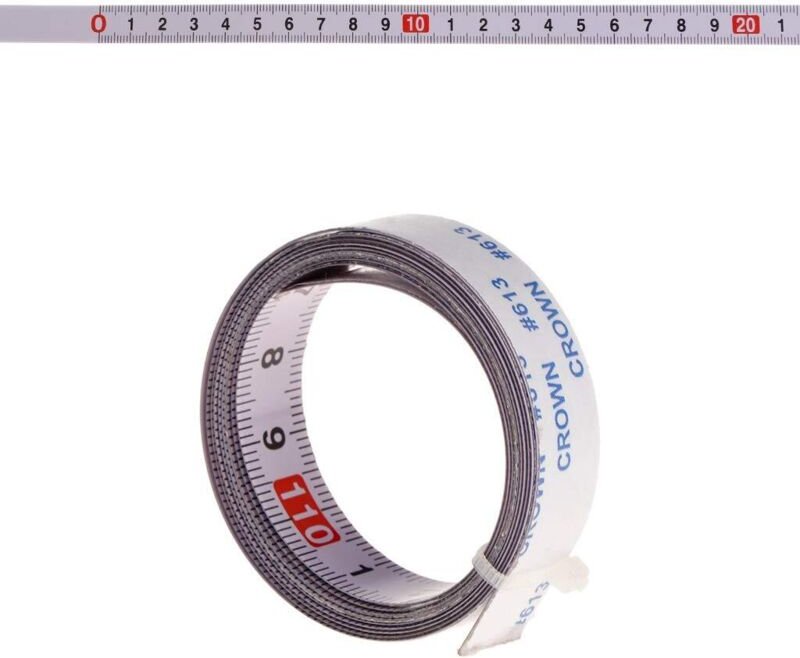 Ugreat - Selbstklebendes Maßband von links nach rechts, von rechts nach links, mittig auf beiden Seiten 1/2/3/4/5M (1M, ...