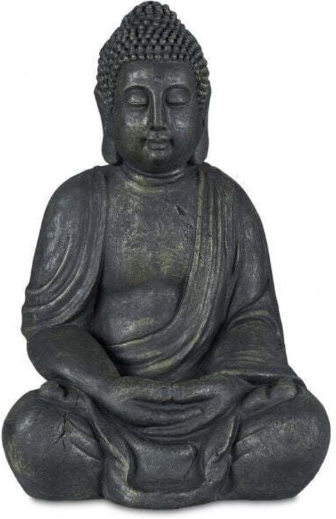 Grey vintage looking buddha statue 70 cm