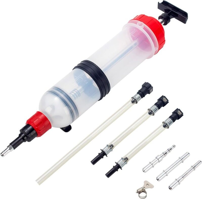1500-ml-Ölspritze, Ölspritze mit großem Saugvolumen und Verlängerungsschlauch, Handpumpe, Flüssigkeitsabsauger und Füllp...