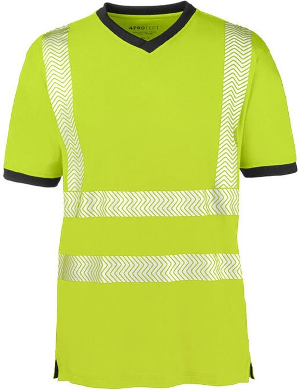 Warnschutz-T-Shirt Miami Größe 2XL leuchtgelb/grau 4PROTECT