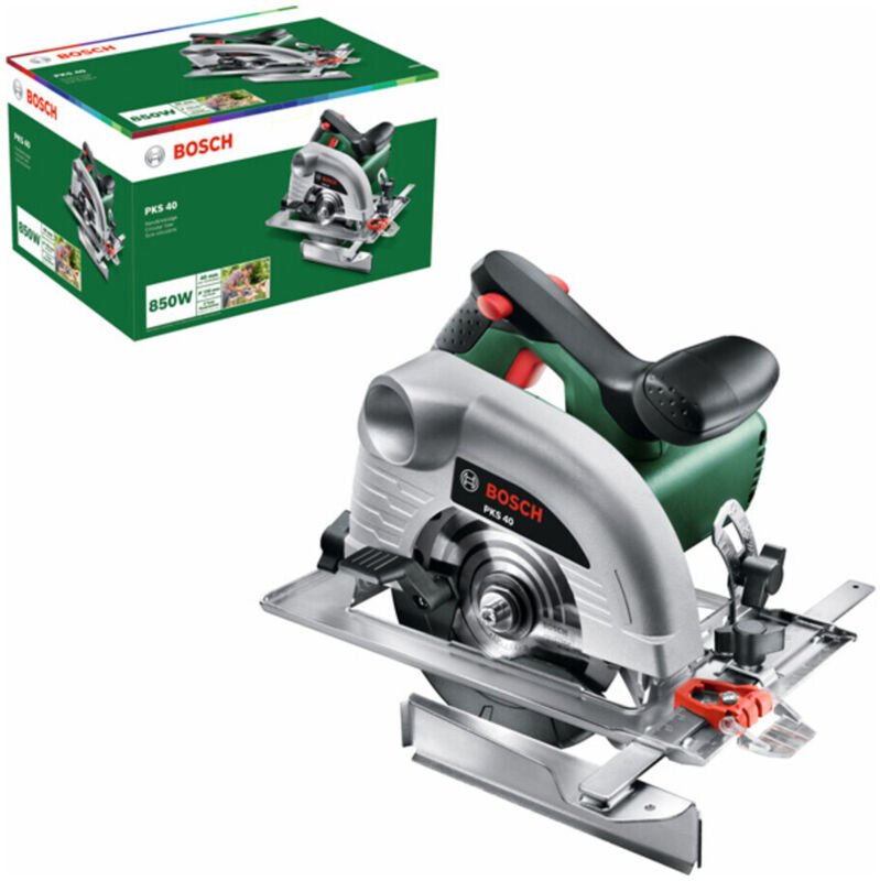 Bosch - Handkreissäge pks 40 (850 Watt, Schnitttiefenbereich bei 90°: 0 - 40 mm)