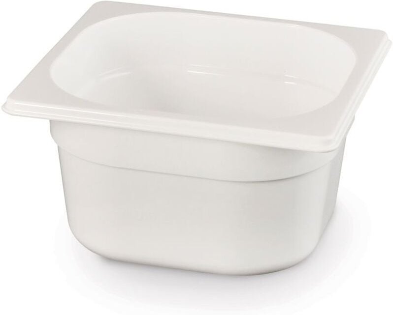 Gastronorm-Behälter 1/6, gn 1/6, 1,6L, Weiß, 176x162x(H)100mm - Hendi