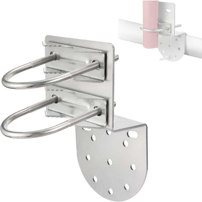 Vtizikl Support Mural Antenne Fixation Mât Antenne Antirouille Accessoires Matériels pour Extérieur Maison Support de Po...