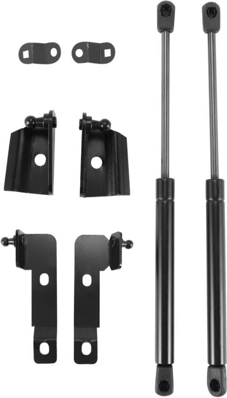 Tlily - Auto Front Haube Abdeckung UnterstüTzung Kit Gas Druck Federn Lift für Navara D40 2004-2018 (R51)