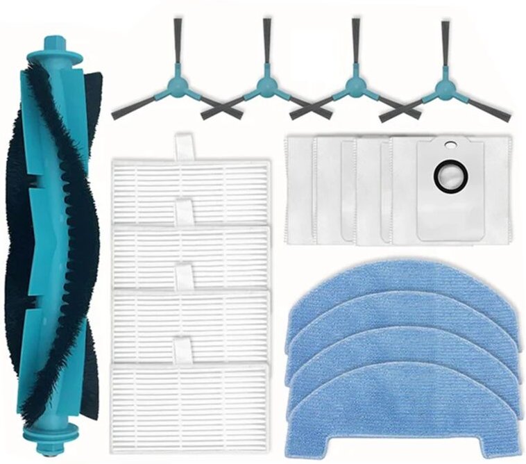 Für 2499 Hauptseitenbürste Wischtuch Filter Staubbeutel