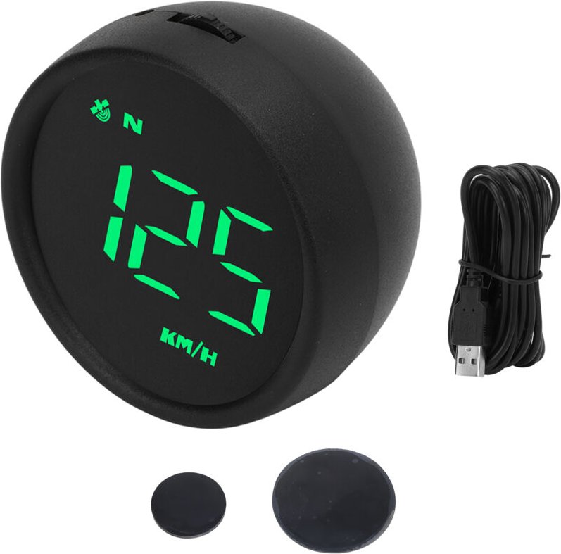 HUD-Bildschirm, 2,6 Zoll Head-Up-Display mit Geschwindigkeitswarnung, universeller Multi-Datenmonitor für Auto, Motorrad...