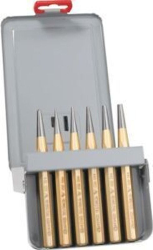 Durchtreibersatz 6-teilig in Metallkassette