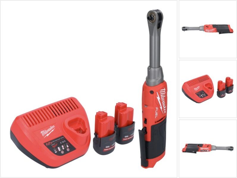 M12 FHIR14LR-252 Akku Hochgeschwindigkeits Ratsche 12 v 47 Nm 1/4' Brushless + 2x Akku 2,5 Ah + Ladegerät - Milwaukee