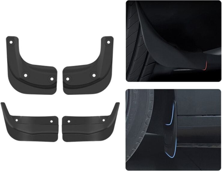 Tlily - KotflüGel für 3+ Vorder- und Hinterrad Spritzschutz Offizieller Model3 Auto 2024