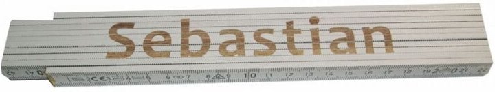 Zollstock Sebastian 2 m weiß Zollstock