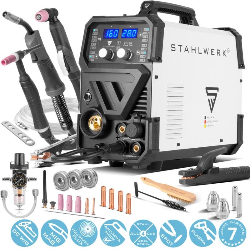 STAHLWERK Kombi Schweißgerät CTM-416 PULS 6-in-1 160 A