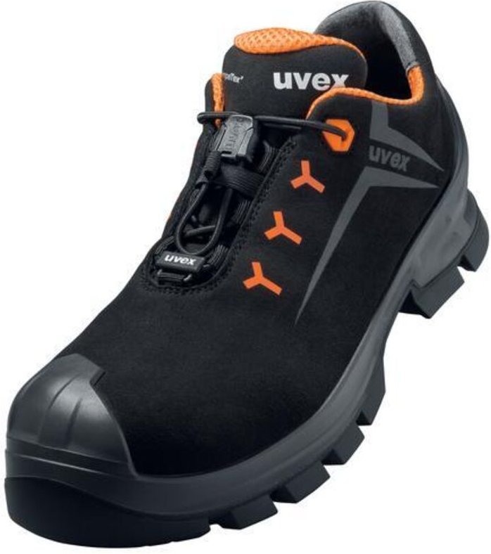 uvex 2 MACSOLE® Halbschuhe S3 schwarz, orange Weite 11 Gr. 37