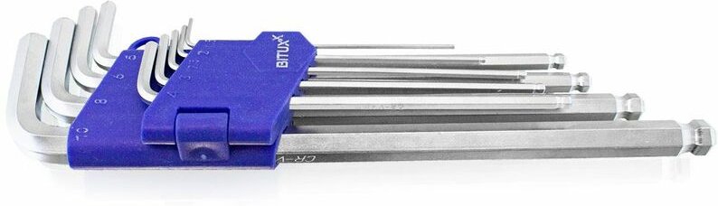 9-tlg Innensechskant Schlüssel Schraubedreher Satz Innensechskant 1.5-10 mm extra Lang