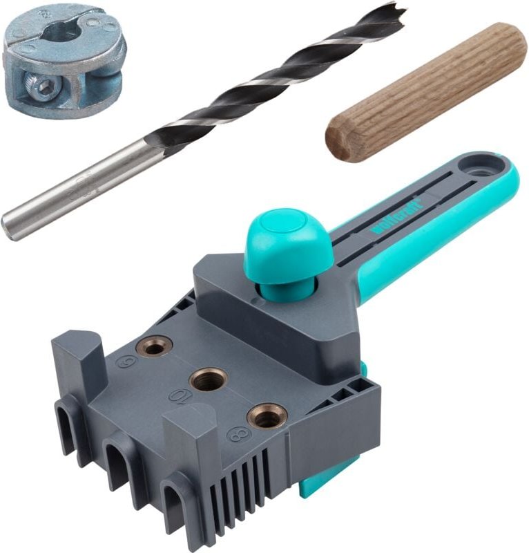 Wolfcraft - i Projekt-Set "Dübelverbindungen herstellen" i 8621000 i Für passgenaue, stabile Eck-, t- und Flächenverbind...