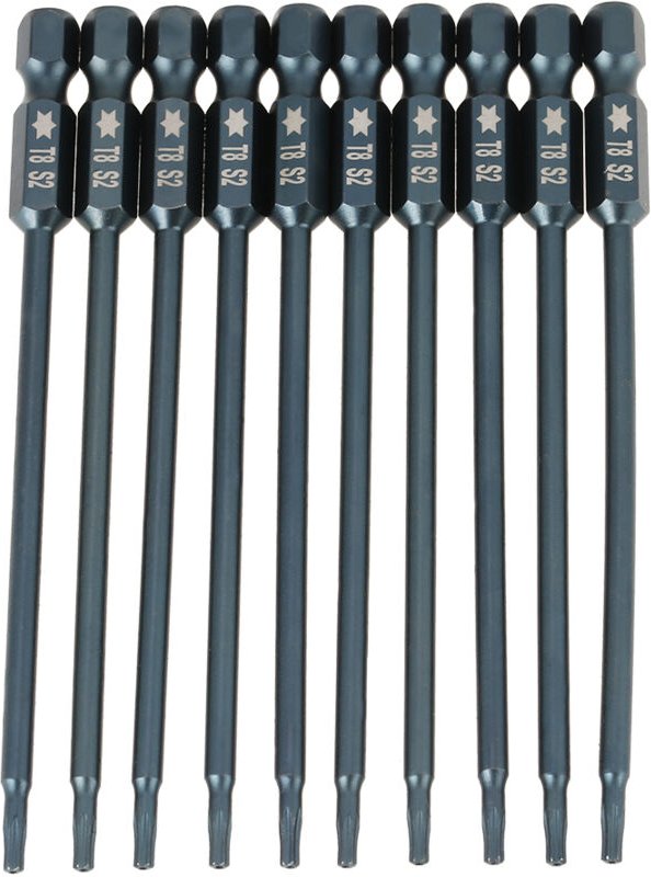 T8 Magnetischer Sicherheits-Sternkopf-Schraubendreher-Bit-Satz, legierter Stahl, magnetischer Kopf, breites Anwendungssp...