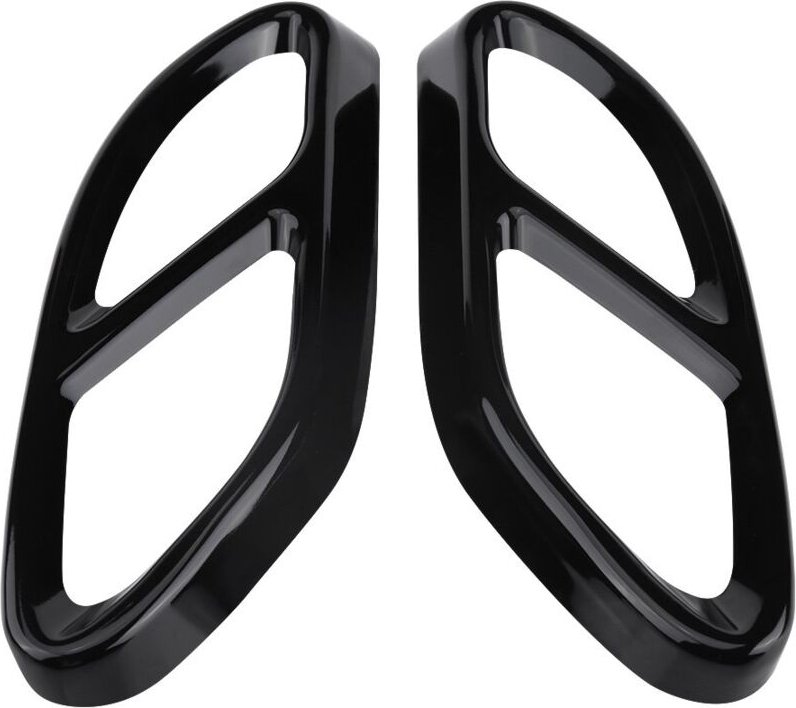 1 Paar Autoauspuff Heckschalldämpfer Spitze Rohrabdeckung Verkleidungen für GLC C E-Klasse C207 Coupé 2014-2017 (Silber,...