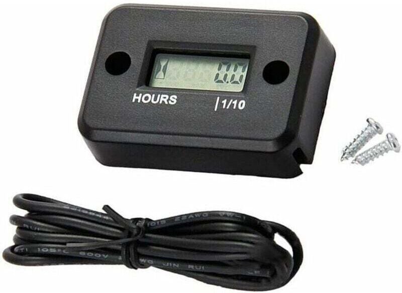 Wasserdichter digitaler Betriebsstundenzähler mit LCD-Display für Quads, Motorräder, Schneemobile, Motocross-Maschinen, ...