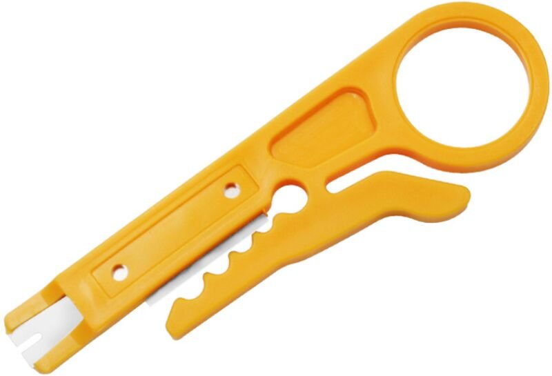 Lntyq - RJ45-Kabelabisolierer, elektrisch, von Cable Stripper / 110 Style Punch Down IDC-Werkzeug für lan idc RJ11 Cat5 ...