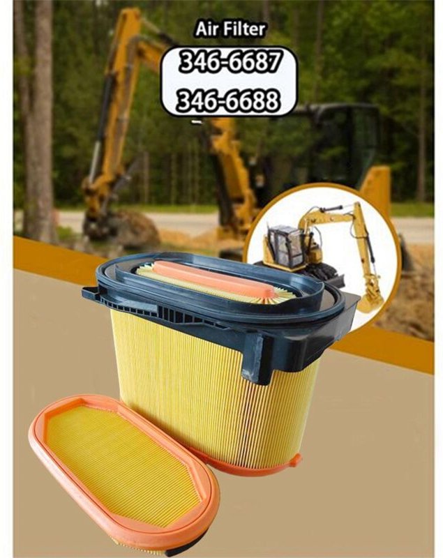 Bagger-Luftfilter 346-6687 346-6688 für cat 315 Heavy Duty Truck Diesel Filter Luftreiniger