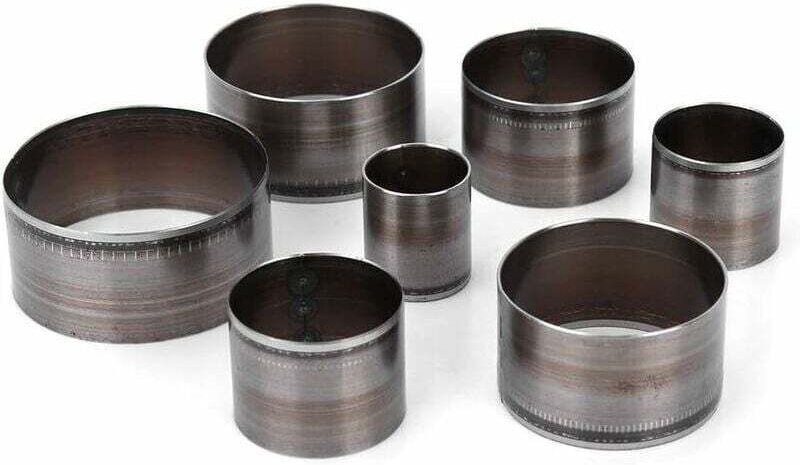 Rundstanzen-Set für Leder – 7-teiliges Hohlloch-Lederschneidwerkzeug-Set – Handstanzen-Set für Leder – Kreisstanzformen ...