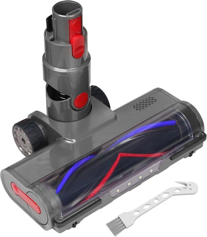 Brosse pour Dyson V7 V8 V10 V11 V15 sv10 sv12 sv14 sv15 Tete, Accessoire pour Dyson avec 4 LED