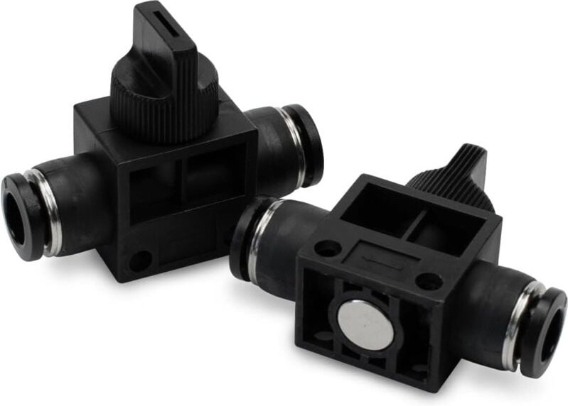 Thumbnail - Sollbry - Stück 10 mm Rohre, Außendurchmesser, Luftstromregelung, Kugelhahn, gerade, pneumatische Anschlussverschraubung...