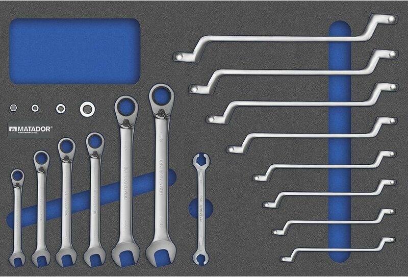 Mts Schraubenschlüssel, 19-tlg., 6-22 mm (3/3