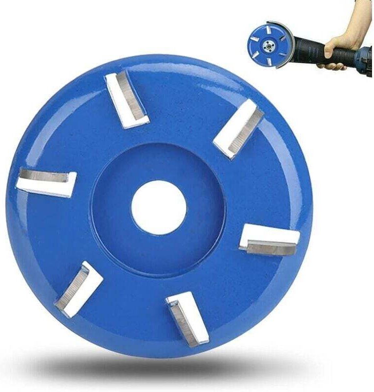 Holztrennscheibe, Baumstumpfentferner für Winkelschleifer, 6-Zahn-Holzschnitzscheibe, Kettensägenaufsatz, Werkzeuge für ...