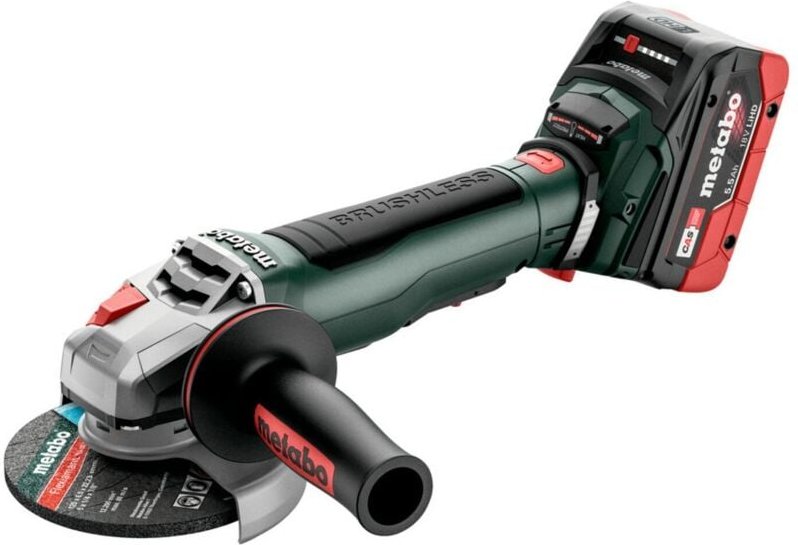 Metabo - Akku-Winkelschleifer wpb 18 lt bl 11-125 Quick x 165 l, 18V 2x5.5Ah LiHD + asc 145