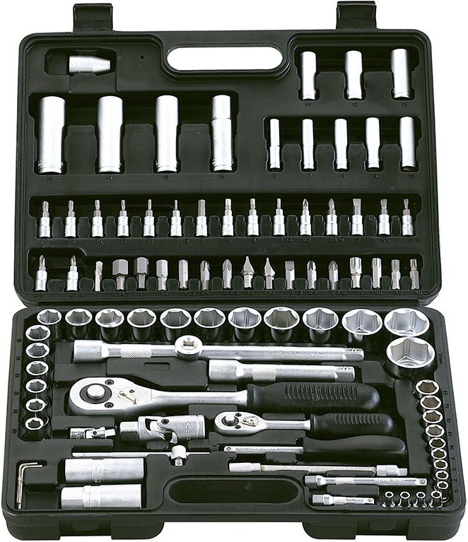 1/4" Und 1/2" Steckschlussel Satz Aufsteckschlussel 94 Tlg Nuss Fervi 0618