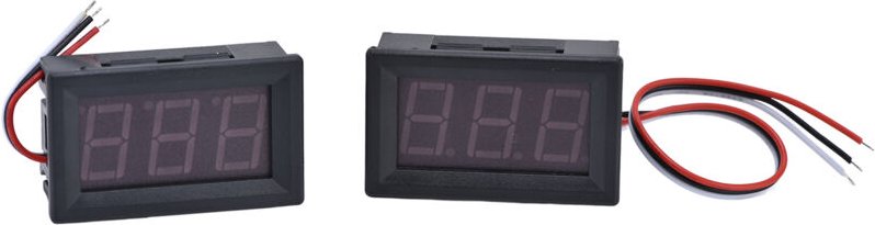 01 02 015 Voltmeter-Anzeige, DC 0V-99,9V DIY Digital-Voltmeter-Anzeigemodul mit Verpolungsschutz für DIY-Voltmeter-Modul...