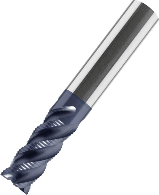 VHM-Schruppfräser Typ hr Drallwinkel 45° tialn ha 12 mm