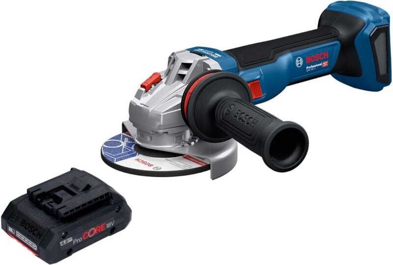 Bosch GWS 18V-11 Professional Akku Winkelschleifer 18 V 125 mm + 1x ProCORE Akku 4,0 Ah - ohne Ladegerät