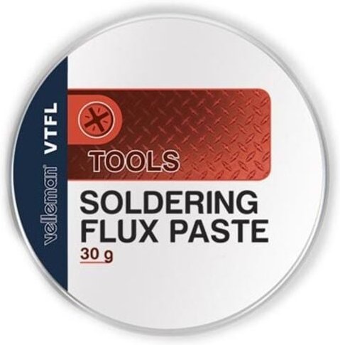 Velleman Lötpaste transparent 30 g, halogenfrei und bleifrei Flussmittelpaste, geeignet für PCB BGA CSP Löten und Elektr...