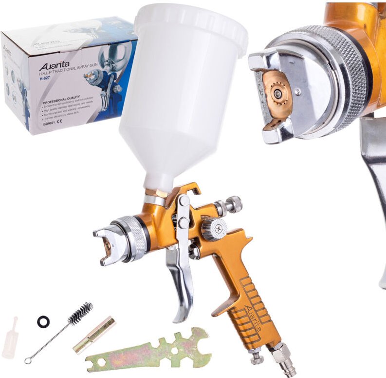 Hvlp-Lackierpistole, 2,5 Mm Düse, Oberer Tank, 600 Ml Profi