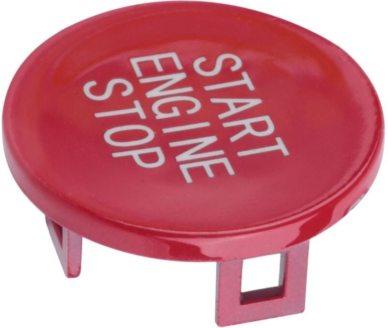 Tlily - Auto-Start-Stopp-Knopf, Ersatz-Zündschalter für 3er-Serie G20 X5 X6 G05 G06 G07 G14 G29 F40 F44 (rot)
