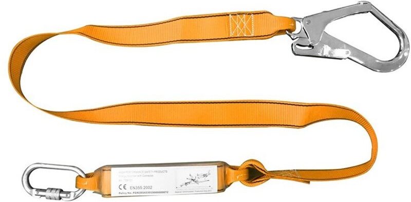 Absorber mit 2 Meter langem TOLSEN-Verbindungsmittel, Polyester, 45 mm Gurtband, CE