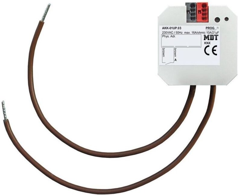 MDT technologies Schaltaktor 1-fach UP 16A, 230VAC, Kompakt AKK-01UP.03