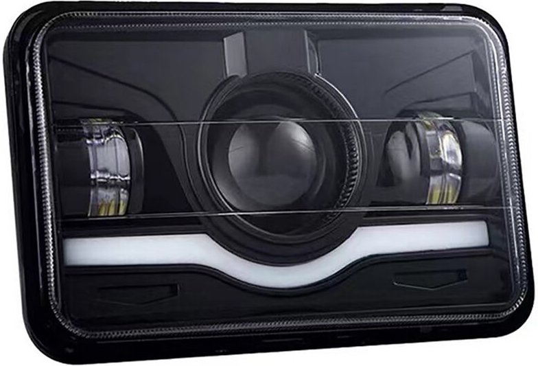 Rechteckige LKW-Scheinwerfereinheit, IP68 wasserdicht, weißes rotes Tagfahrlicht, Abblend- und Fernlicht, Blinker für Ge...