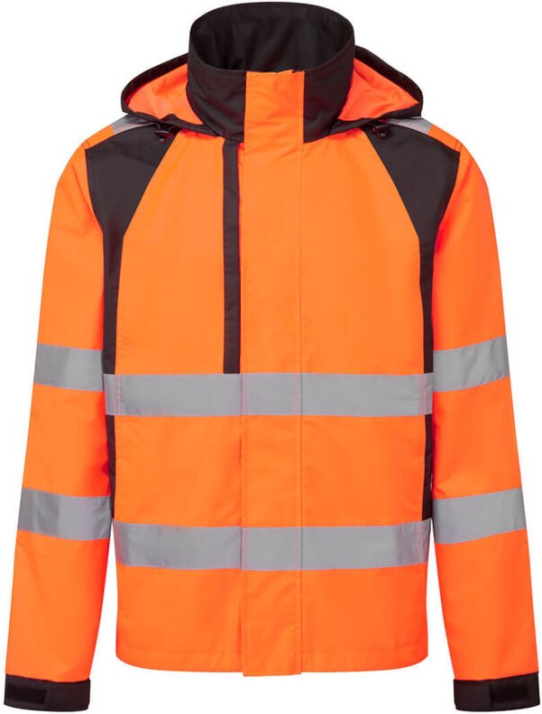 Regenjacke Wx2 Eco Hi-vis - Größe M - Orange/Schwarz - Portwest